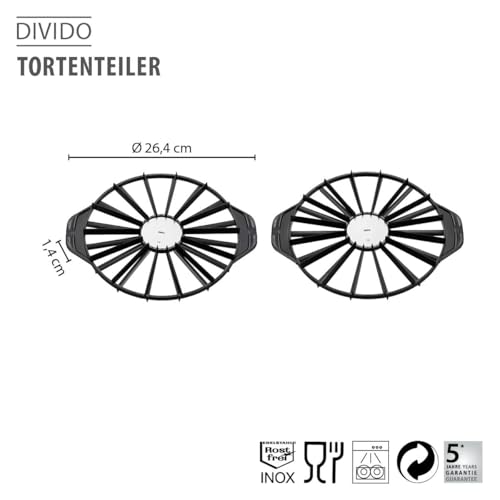 gefu-divido-tortenteiler-edelstahl-kunststoff-26-5-cm-f-r-14-oder-16-st-cke image 8