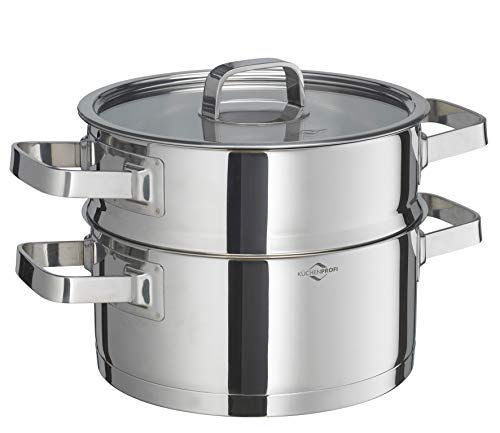k-chenprofi-kochtopf-san-remo-kp2390022820-edelstahltopf-22-cm-mit-d-mpfeinsatz- image 5