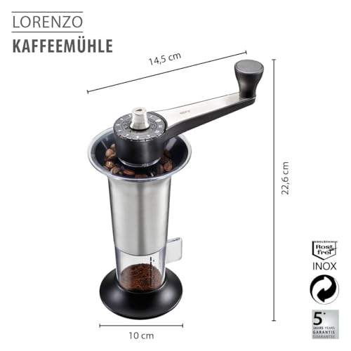 gefu-lorenzo-manuelle-kaffeem-hle-mit-keramikmahlwerk-11-mahlstufen-aromadeckel- image 8
