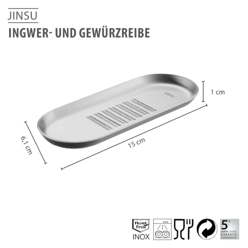 gefu-ingwer-und-gew-rzreibe-jinsu-edelstahl-scharfe-reibfl-che-mit-auffangrand image 6