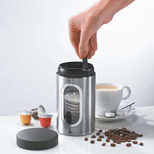 gefu-kaffeepad-dose-piero-16350-edelstahl-aromadose-mit-clip-verschluss-und-fens image 4