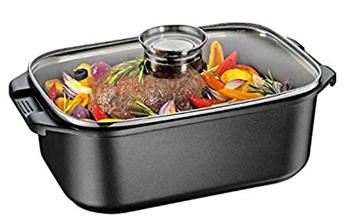 k-chenprofi-aromabr-ter-dampfgarer-kp2385503034-schwarz-schmortopf-mit-aromaknop image 2