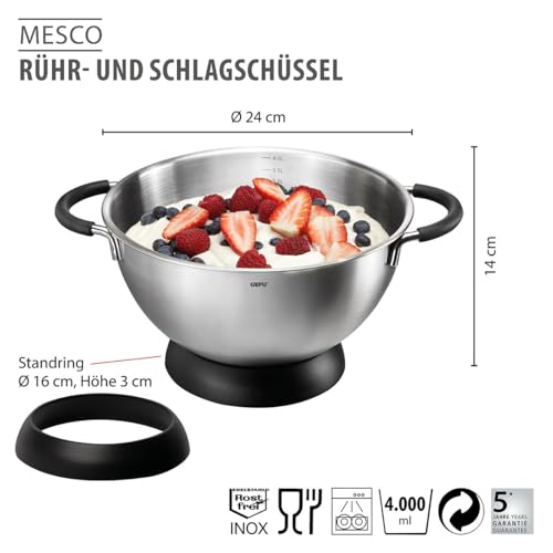 gefu-r-hr-und-schlagsch-ssel-mesco-edelstahl-4-liter-24-cm-mit-silikongriffen-st image 8