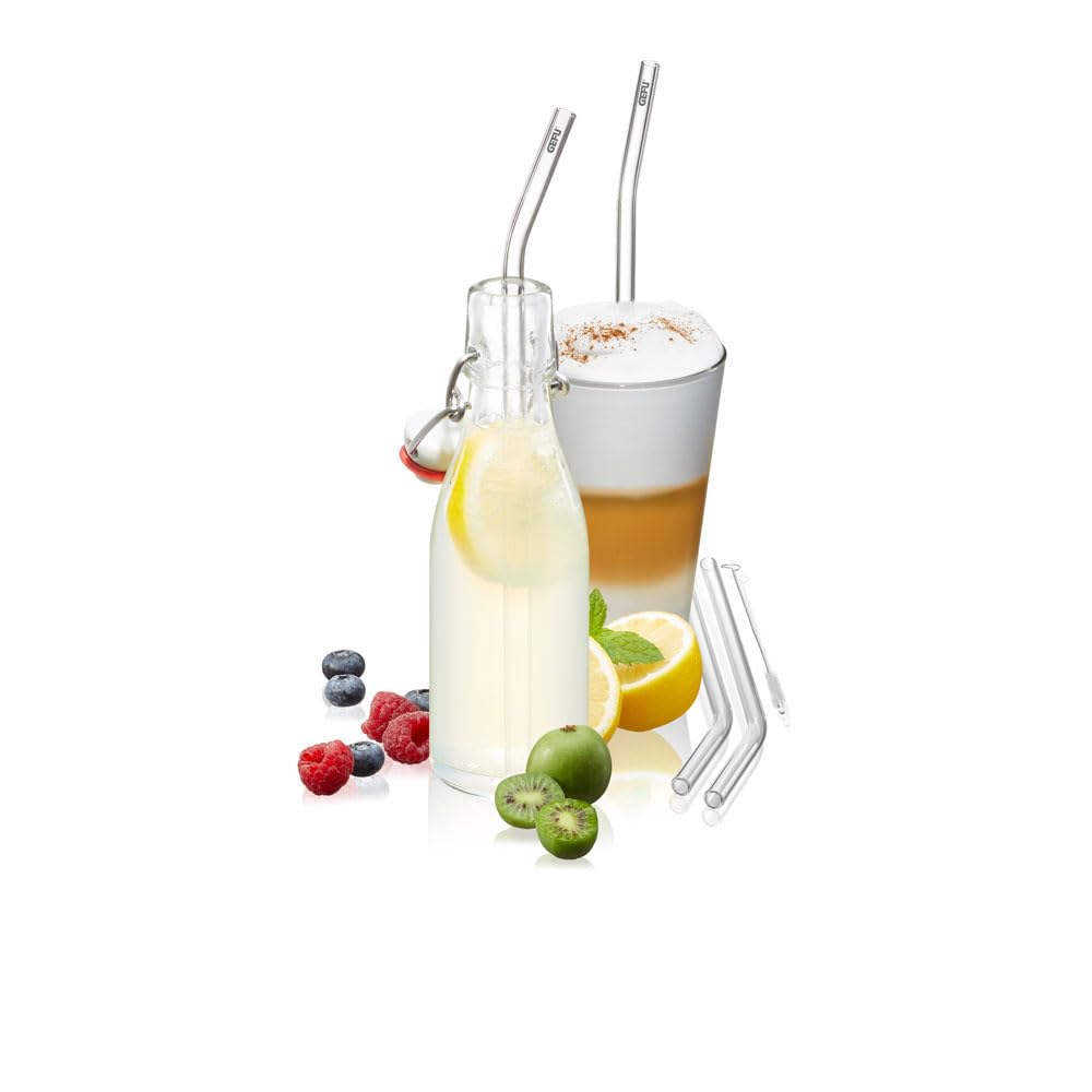 gefu-glastrinkhalm-future-4er-set-23-cm-transparent-borosilikatglas-gebogene-for image 4