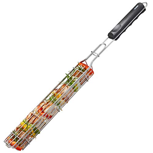 gefu-bbq-grillkorb-aus-edelstahl-klappbarer-gem-se-und-schaschlikkorb-mit-sicher image 3