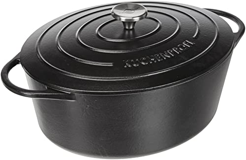 k-chenprofi-provence-bratentopf-oval-33-cm-7-l-emaillierter-gusseisen-br-ter-mit image 6