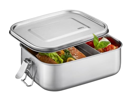 gefu-endure-lunchbox-1000-ml-edelstahl-brotdose-mit-trennsteg-auslaufsichere-ben image 7