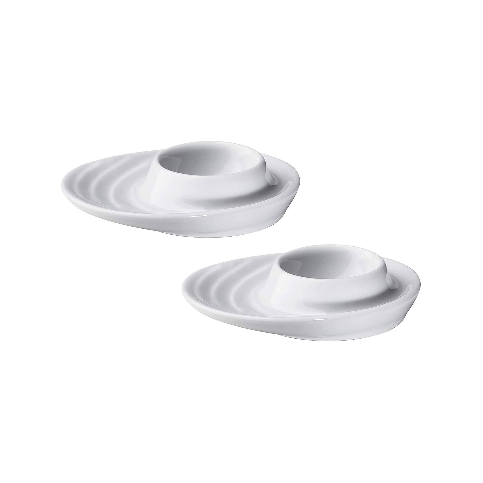 k-chenprofi-burgund-eierbecher-2er-set-oval-feuerfestes-hartporzellan-wei image 1