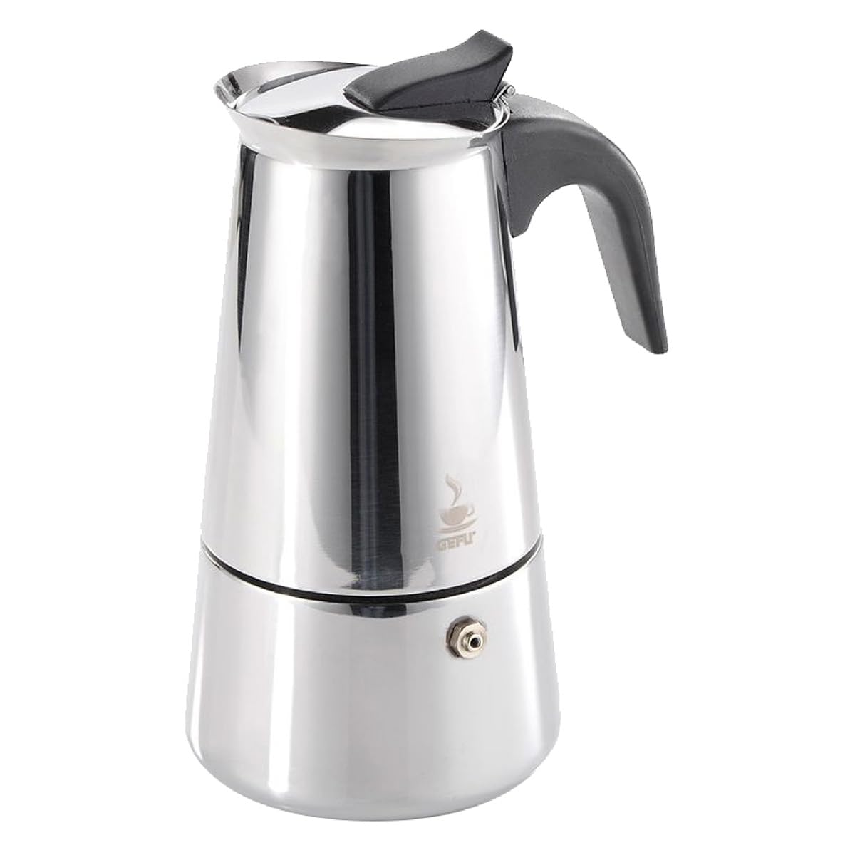gefu-espressokocher-emilio-4-tassen-edelstahl-mokkakanne-mit-ausgie-nase-indukti image 1