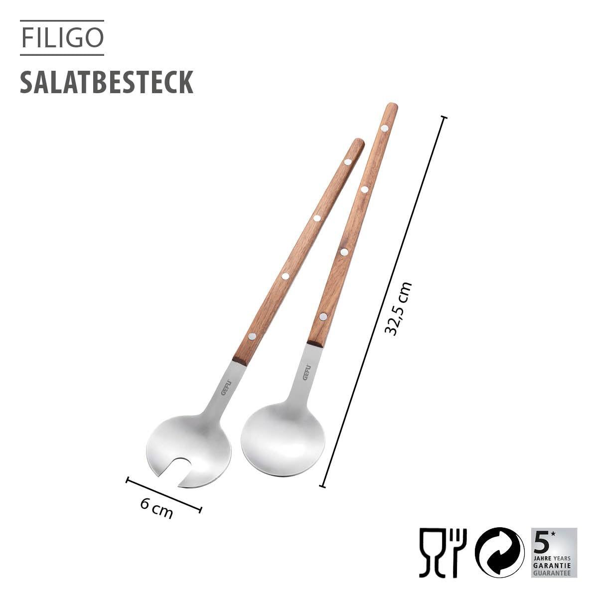gefu-filigo-salatbesteck-2-teilig-edelstahl-wenderpaar-mit-walnussholzgriffen-f- image 2