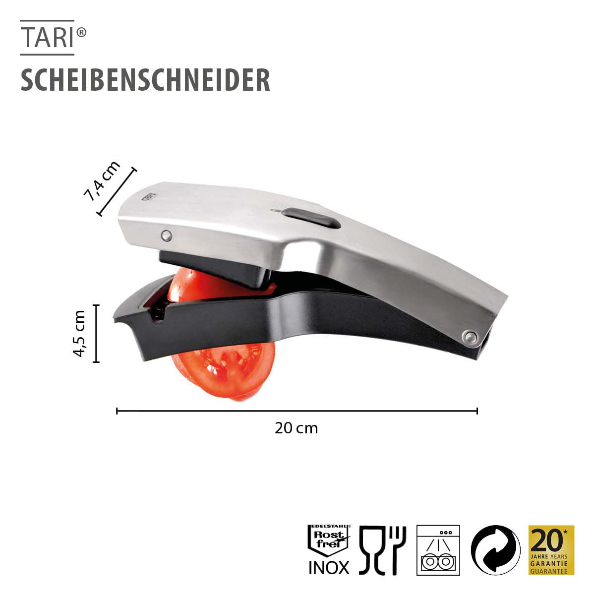 gefu-tari-gem-seschneider-mit-5-mm-klingenz-hnen-edelstahl-scheibenschneider-f-r image 3