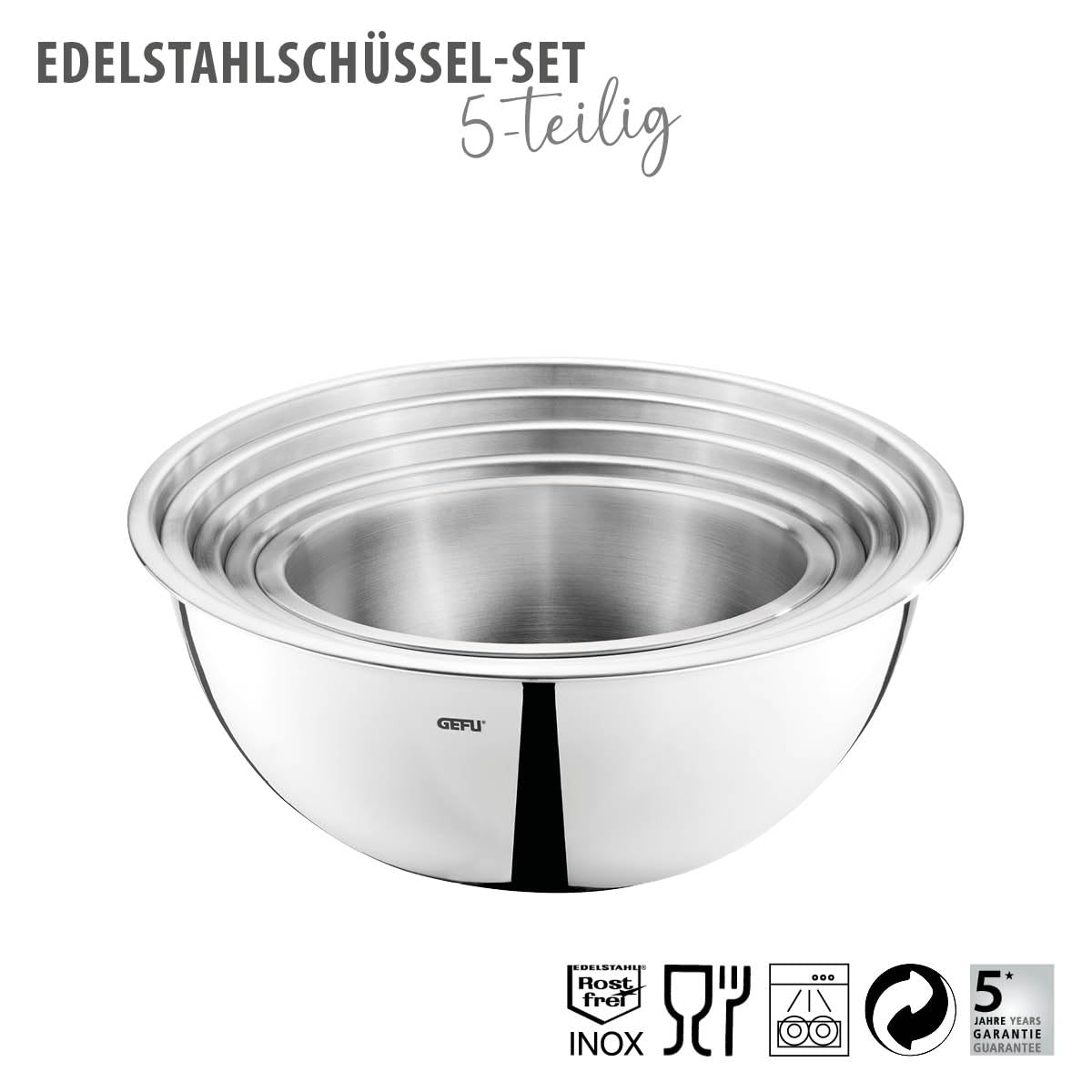 gefu-edelstahl-sch-sselset-5-teilig-1-l-3-5-l-mit-sch-ttrand-stapelbar-sp-lmasch image 2