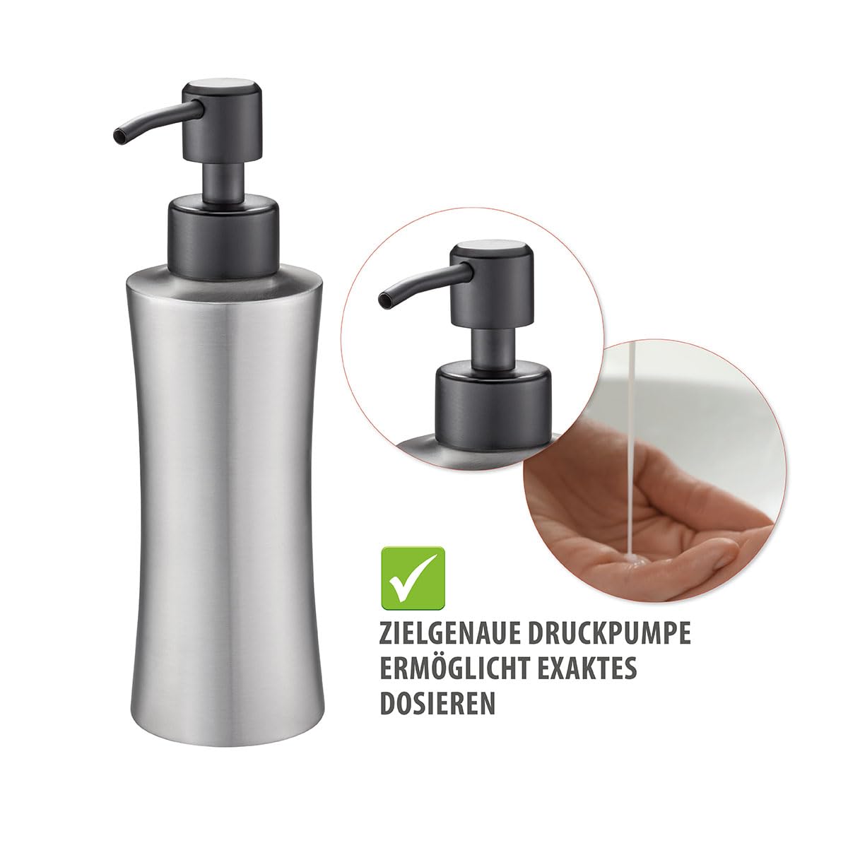 gefu-dosierspender-swift-nachf-llbarer-edelstahl-seifen-sp-lmittelspender-230-ml image 5