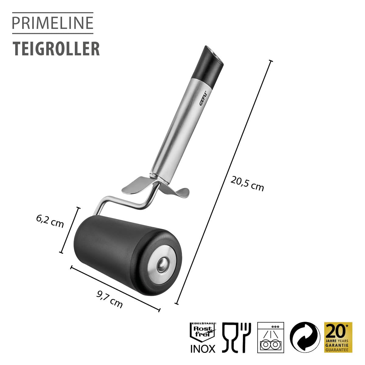 gefu-teigroller-primeline-konischer-edelstahl-teigroller-f-r-runde-formen-backbl image 2