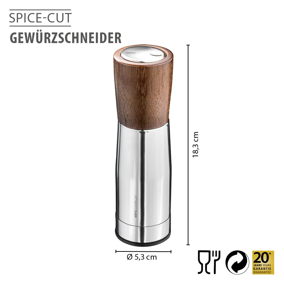 gefu-spice-cut-gew-rzschneider-pr-ziser-gew-rzhacker-mit-edelstahl-diacut-schnei image 2