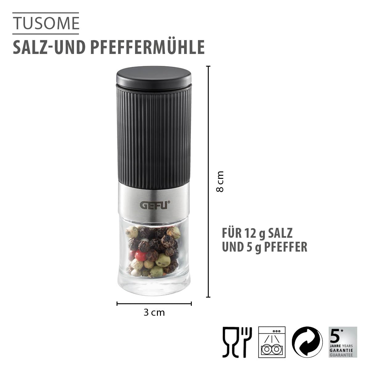 gefu-tusome-salz-pfefferm-hlen-set-2er-set-mini-gew-rzm-hlen-mit-stufenlosem-ker image 3