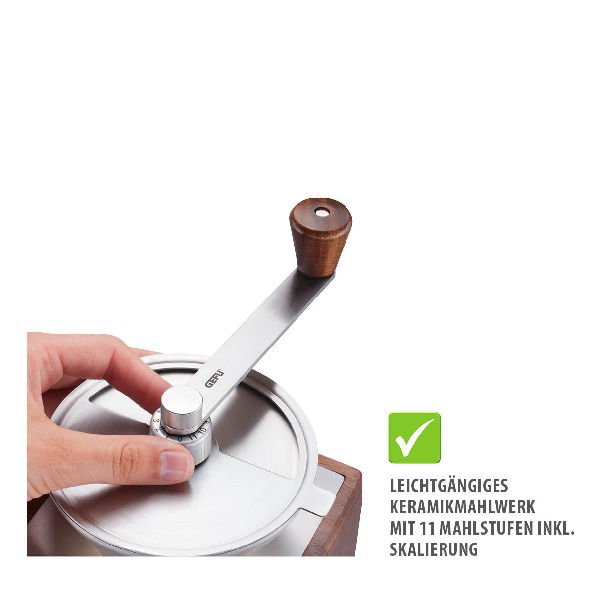 gefu-giro-kaffeem-hle-manuelle-m-hle-mit-11-stufigem-keramikmahlwerk-50-g-beh-lt image 4