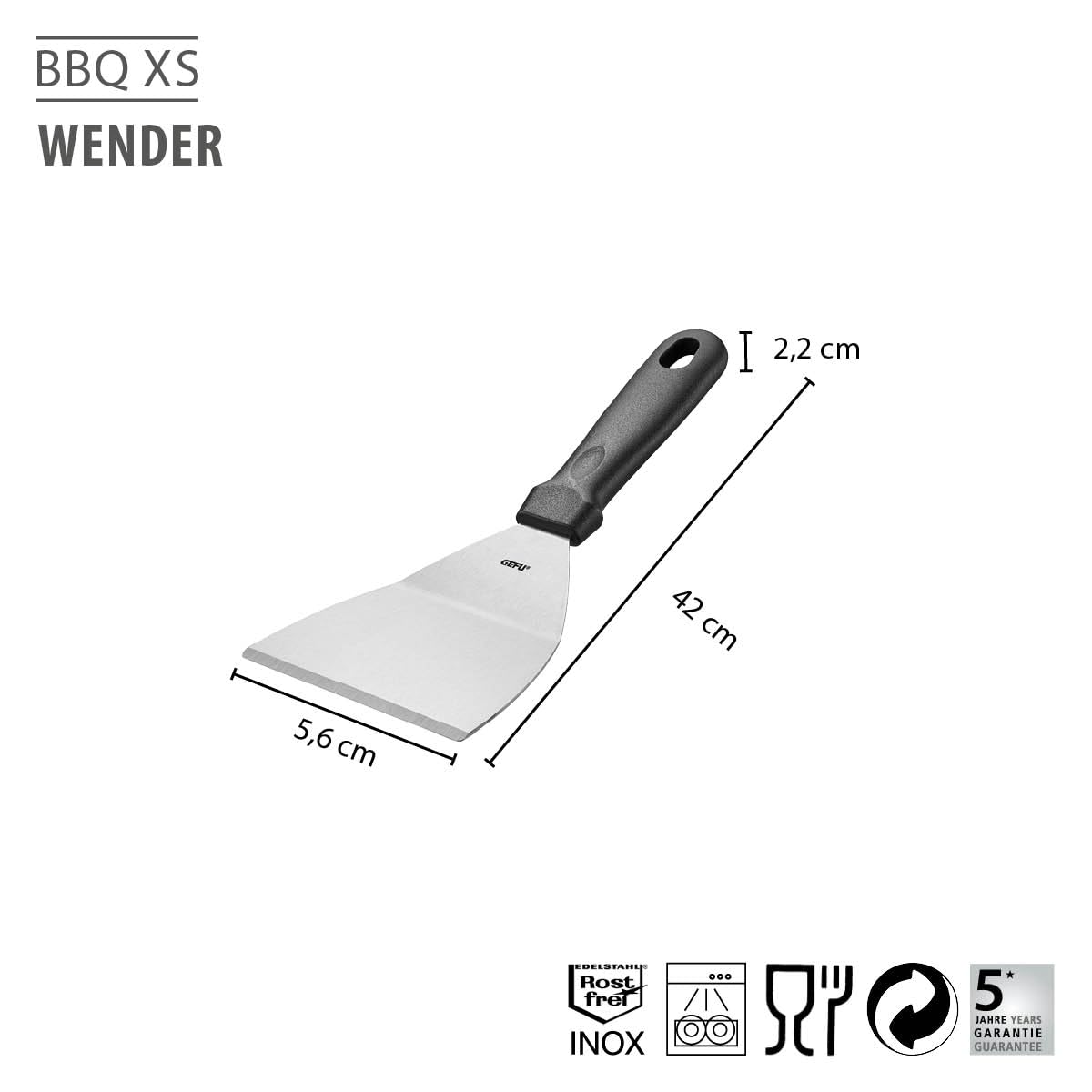 gefu-wender-bbq-xs-edelstahl-plancha-wender-schmal-ergonomisch-f-r-porzellan-und image 2