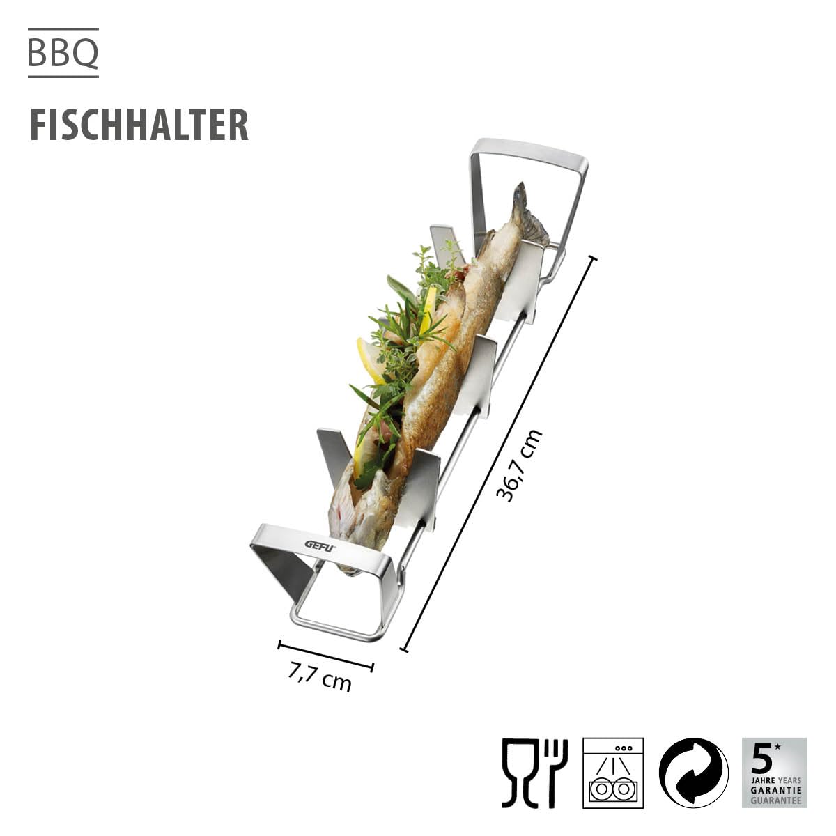 gefu-fischhalter-bbq-edelstahl-fischhalter-f-r-grill-backofen-stufenlos-verstell image 2