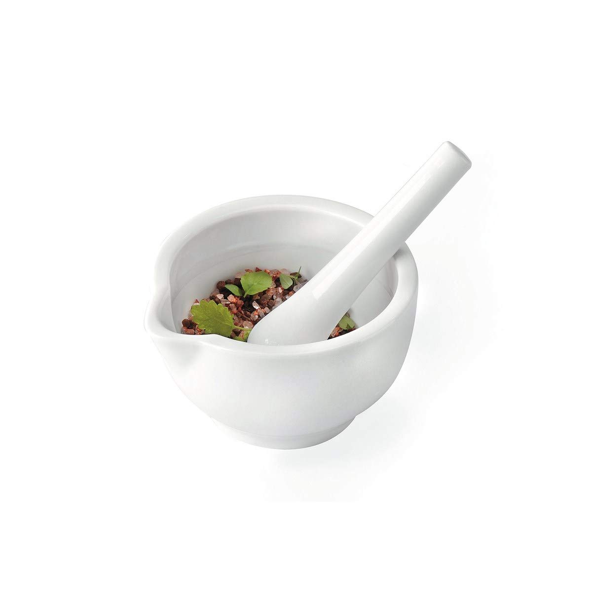 gefu-m-rser-macino-porzellan-m-rser-mit-st-el-10-cm-aufgeraute-oberfl-che-ausgie image 1