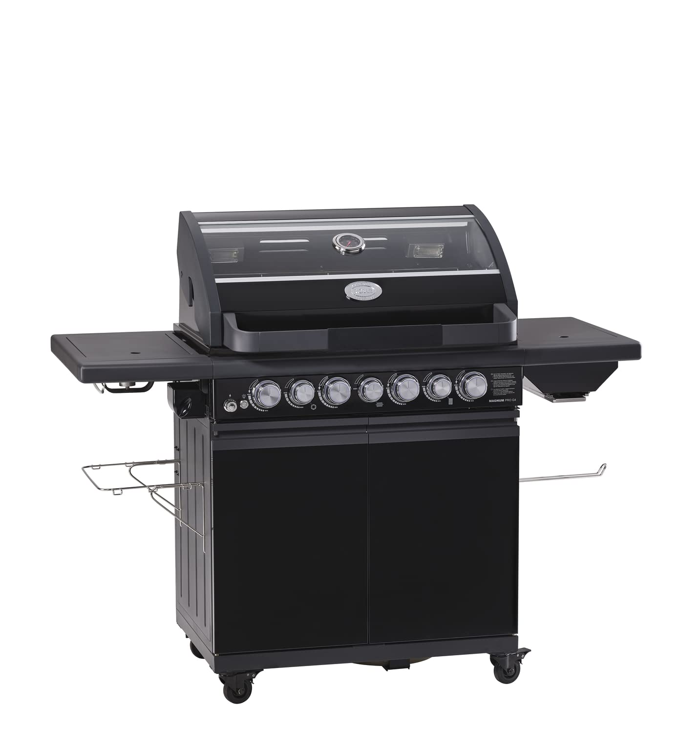 r-sle-gasgrill-bbq-station-magnum-pro-g4-s-schwarz-4-edelstahlbrenner-primezone- image 1