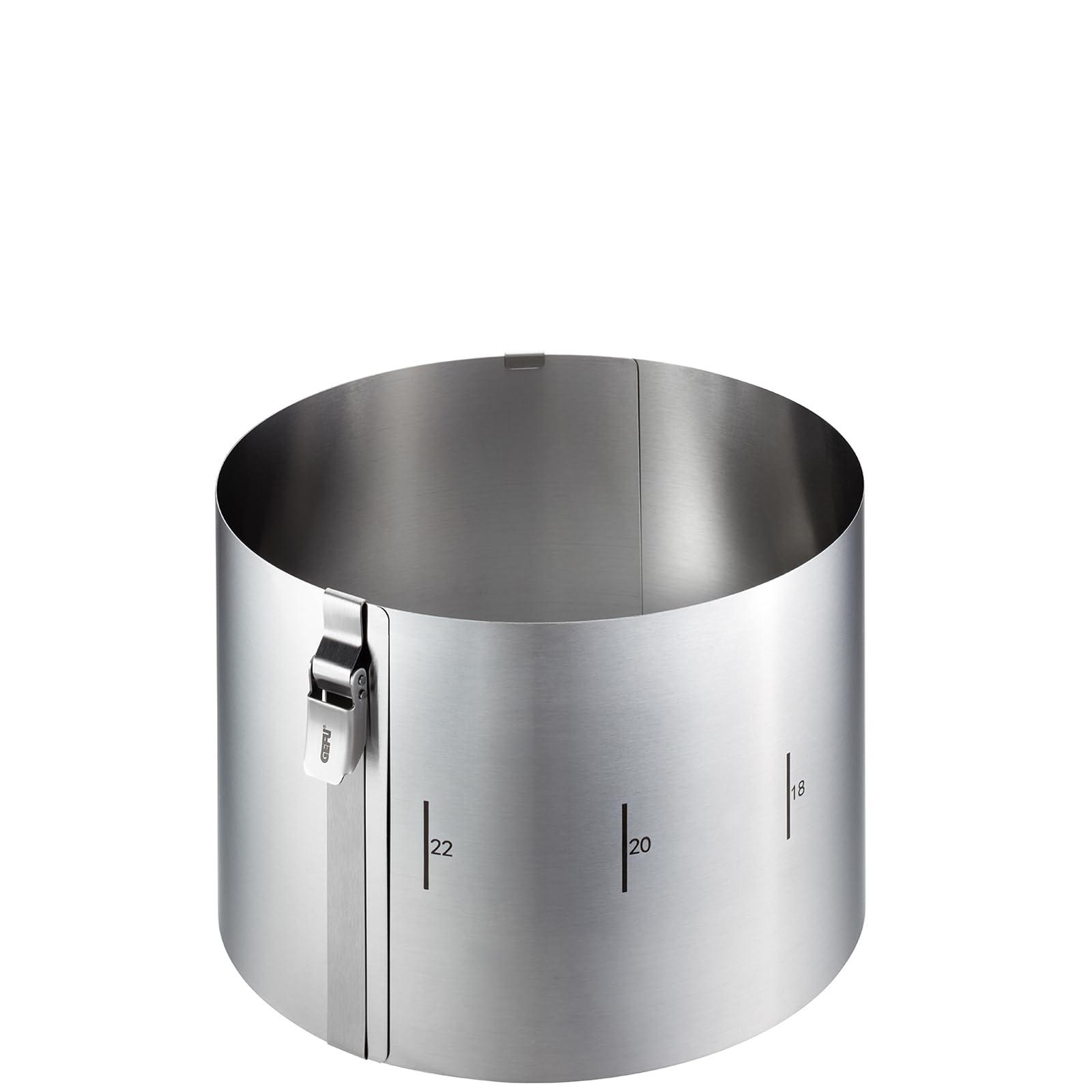 gefu-tortenring-tondo-clip-16-30-cm-h-15-cm-stufenlos-verstellbarer-edelstahl-to image 4