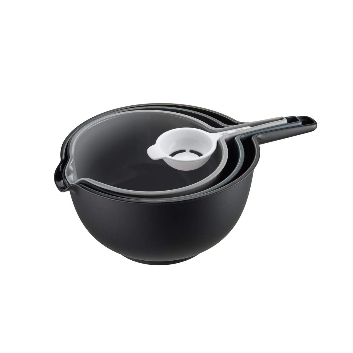 gefu-preparo-4-teiliges-r-hrsch-ssel-set-mit-seiher-eitrenner-stapelbare-k-chens image 1
