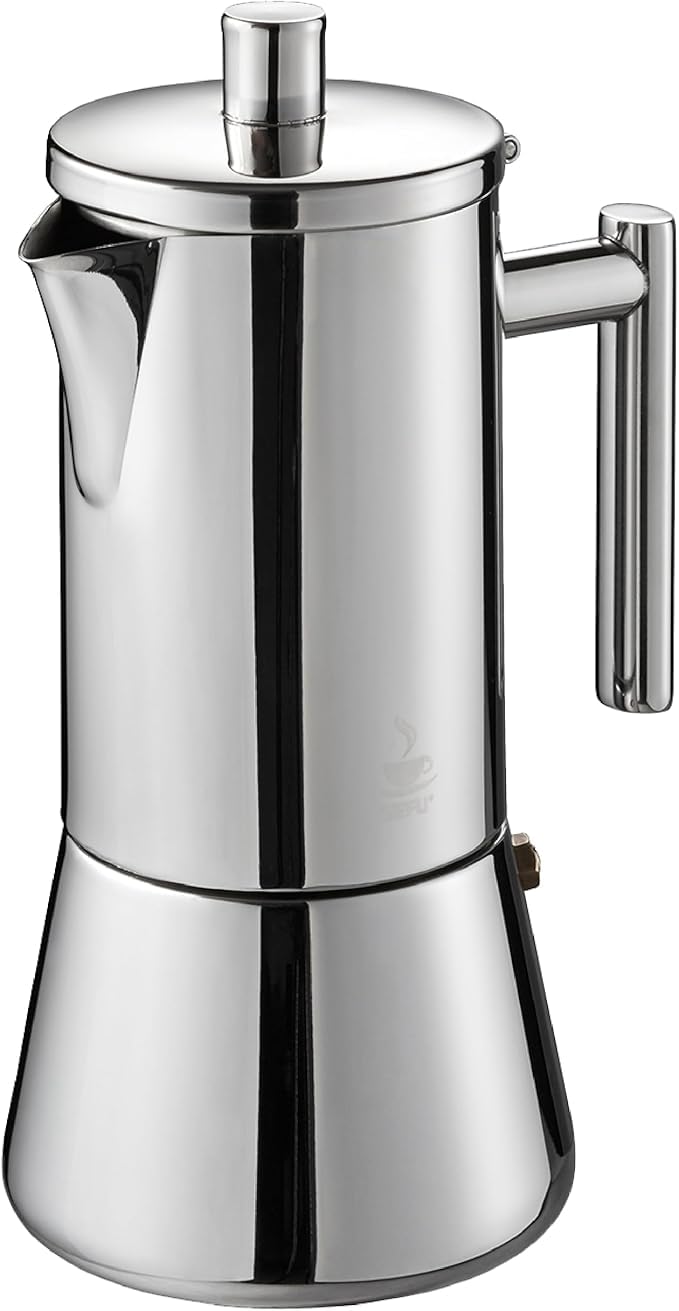 gefu-espressokocher-nando-f-r-6-tassen-edelstahl-espressokocher-mit-reduziersieb image 1