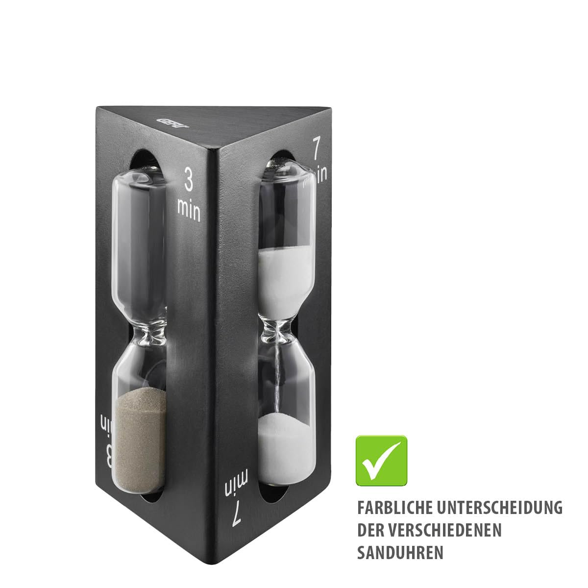 gefu-tee-sanduhr-sando-3-farben-2-3-7-minuten-sanduhr-f-r-tee-weiche-eier-stromf image 4