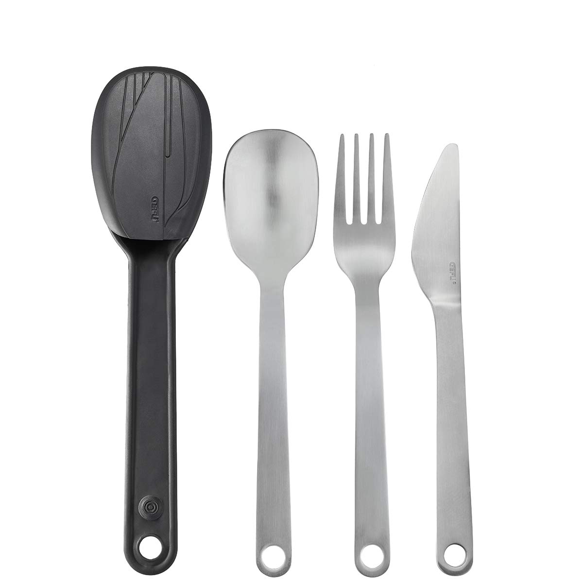 gefu-move-4-teiliges-edelstahl-besteck-set-mit-filztasche-messer-gabel-und-l-ffe image 4