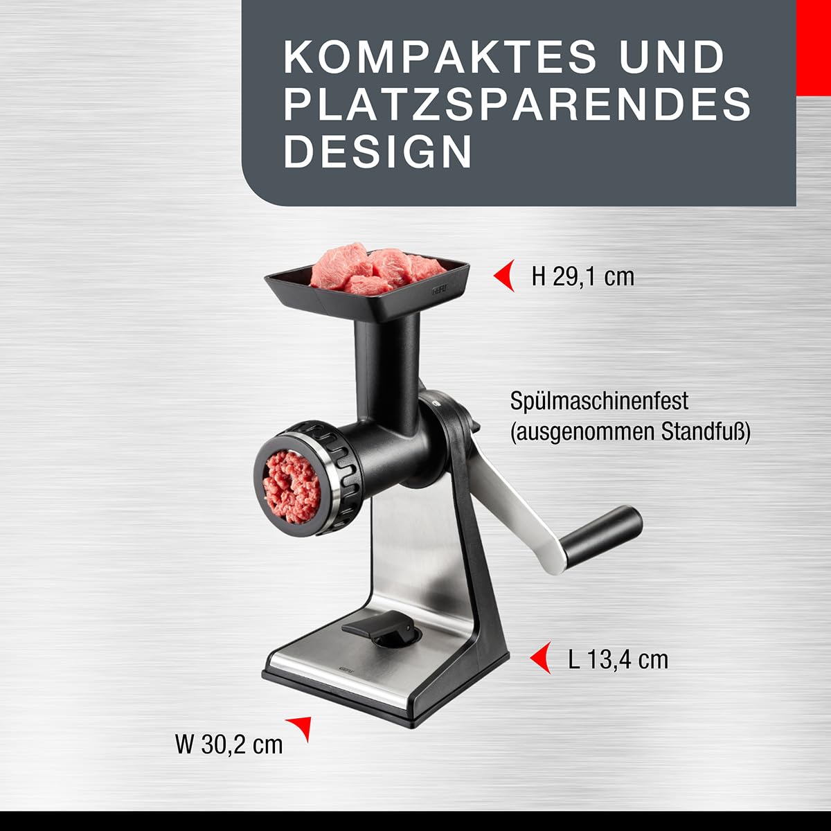 gefu-transforma-fleischwolf-manueller-k-chenwolf-mit-wurstf-ller-spritzgeb-ckvor image 6