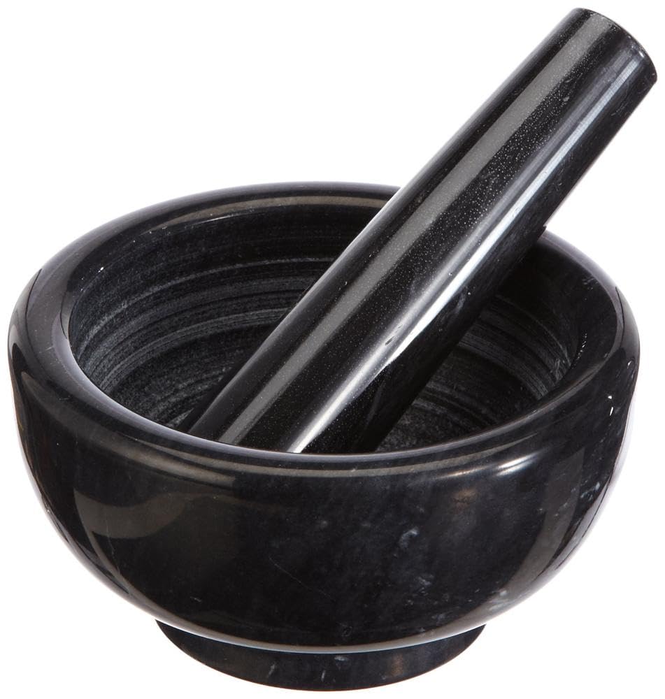 k-chenprofi-1002431011-marmor-m-rser-11-cm-schwarz-steinm-rser-aus-naturmarmor-g image 1