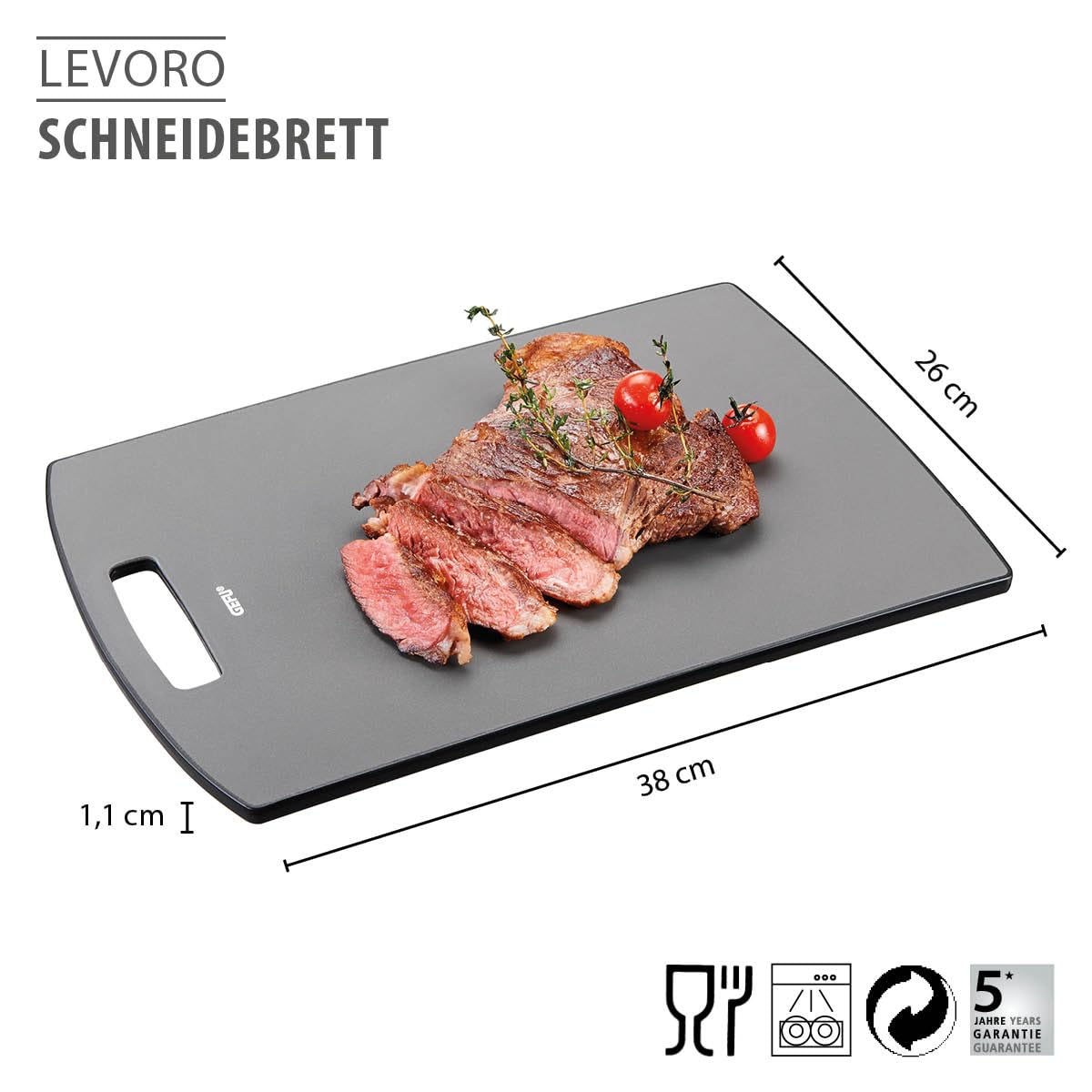 gefu-schneidebrett-levoro-gro-38-x-26-cm-antimikrobiell-beschichtet-klingenschon image 2