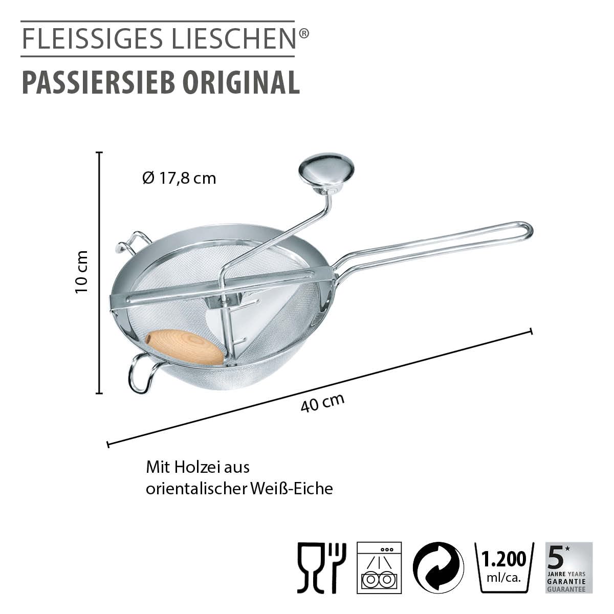 gefu-fleissiges-lieschen-passiersieb-edelstahl-passierger-t-mit-holzgriff-heraus image 2