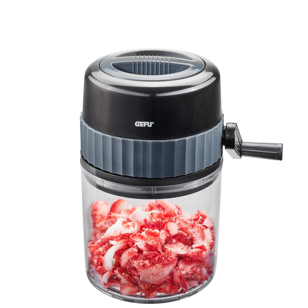 gefu-ice-crusher-slush-manueller-eiszerkleinerer-mit-edelstahlklingen-750-ml-kur image 3