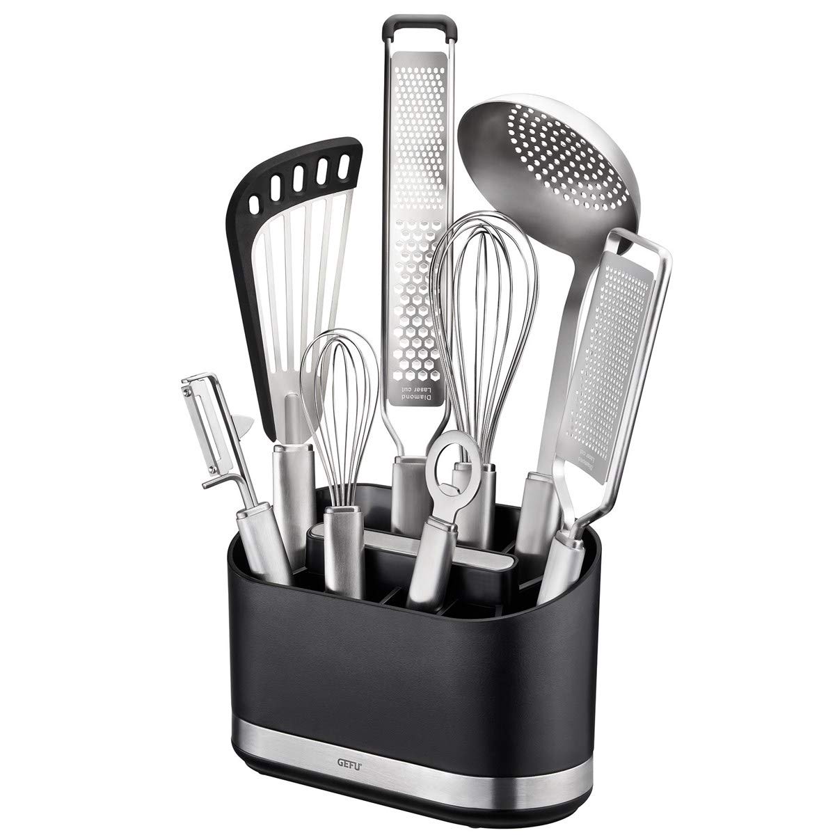 gefu-smartline-utensilienbeh-lter-10-f-cher-beschwerter-boden-antirutschf-e-hera image 1