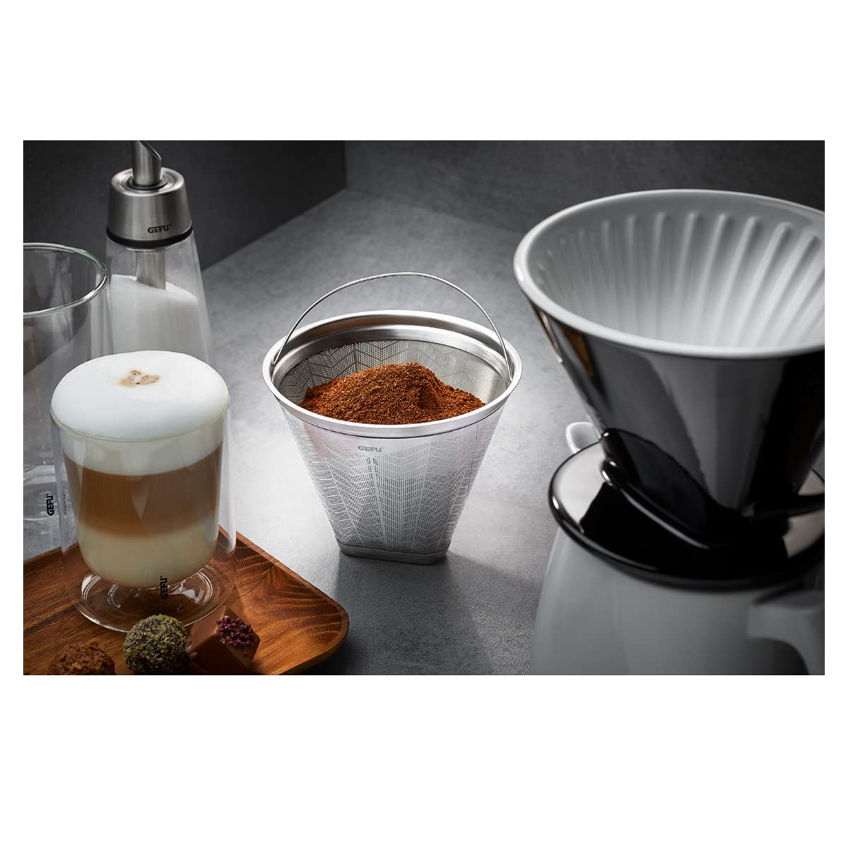 gefu-flavo-kaffeefilter-gr-e-4-edelstahl-dauerfilter-mit-zweischicht-filtersyste image 2