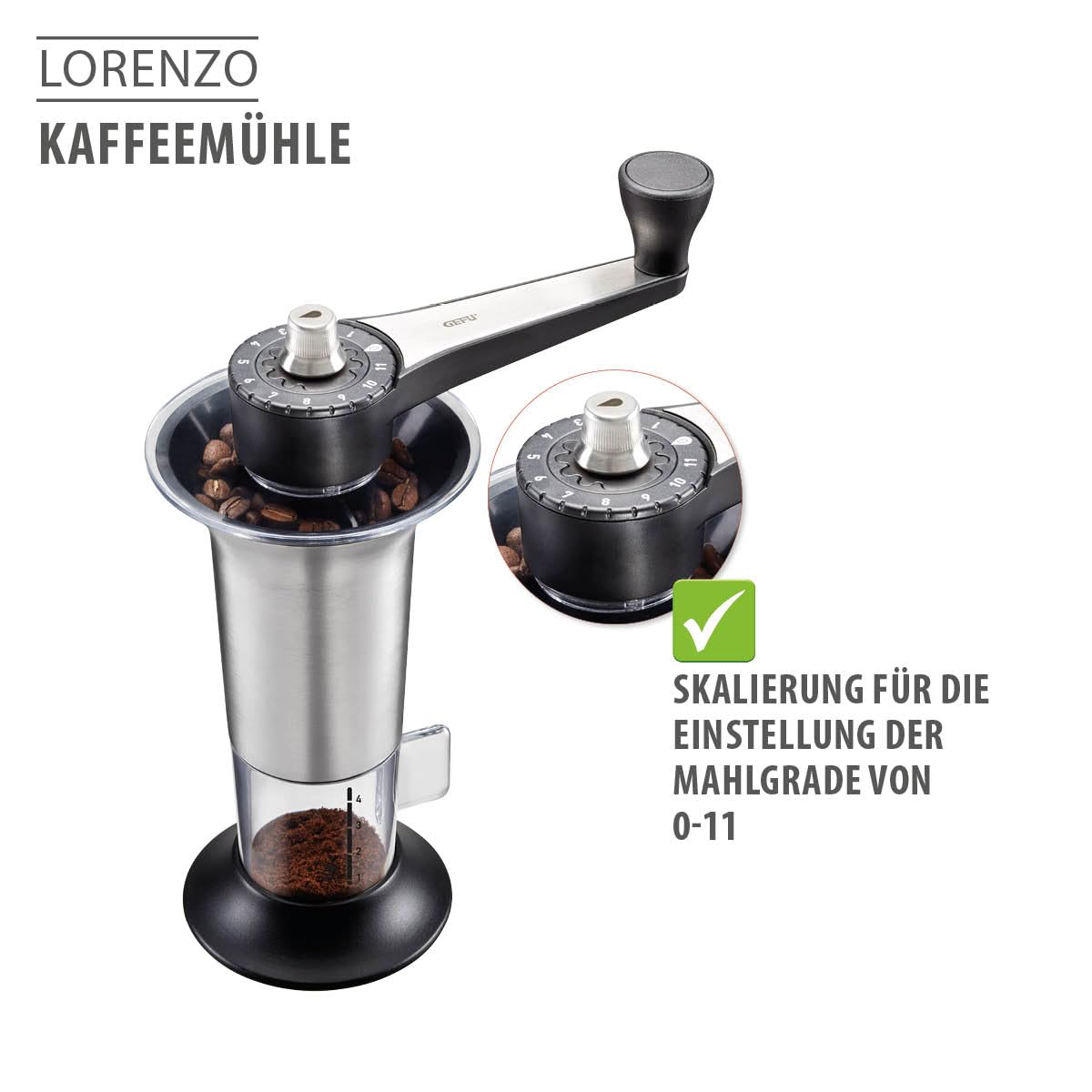 gefu-lorenzo-manuelle-kaffeem-hle-mit-keramikmahlwerk-11-mahlstufen-aromadeckel- image 5