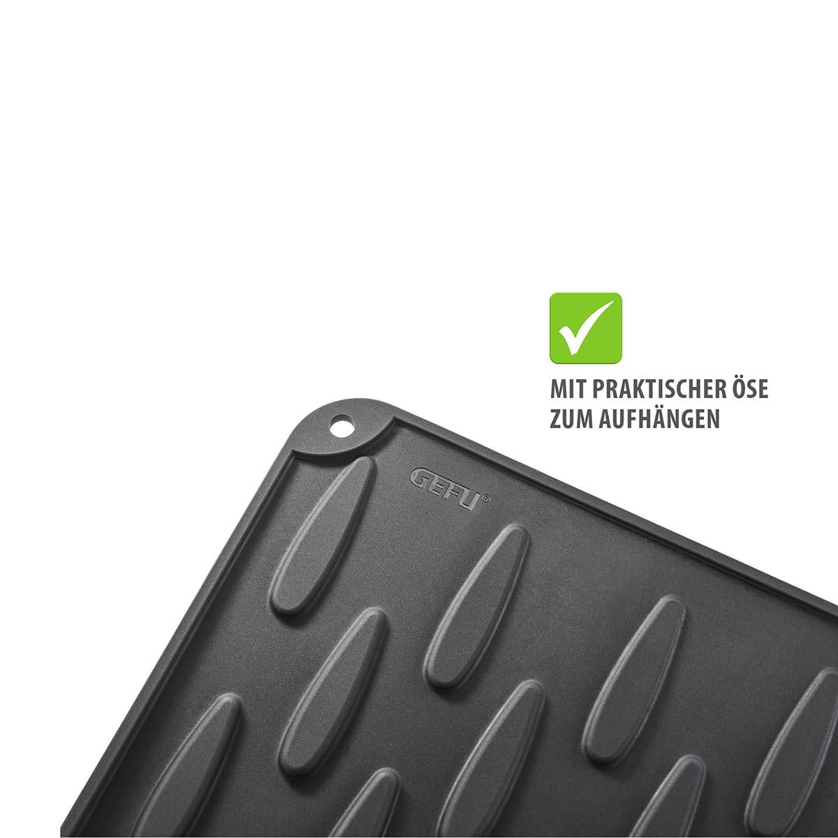 gefu-abtropfmatte-drio-silikon-40-x-33-cm-rutschfest-mit-wasserablauf-hitzebest- image 8