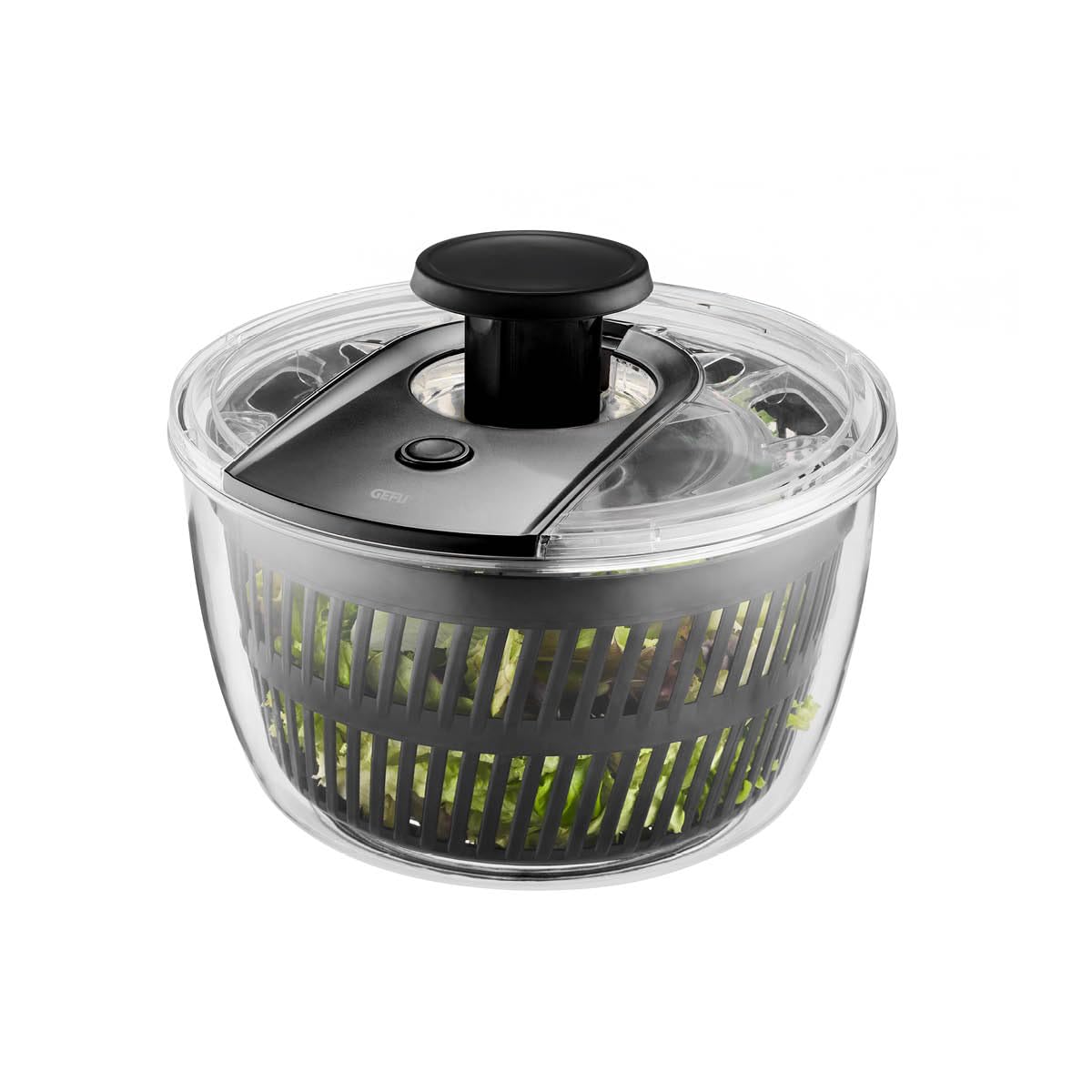 gefu-salatschleuder-mit-push-mechanismus-5-l-integrierter-ausgie-er-stopp-button image 1