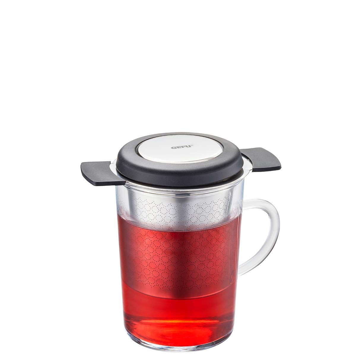 gefu-teefilter-savoro-eintassen-teesieb-aus-edelstahl-silikon-mit-deckel-als-tro image 1