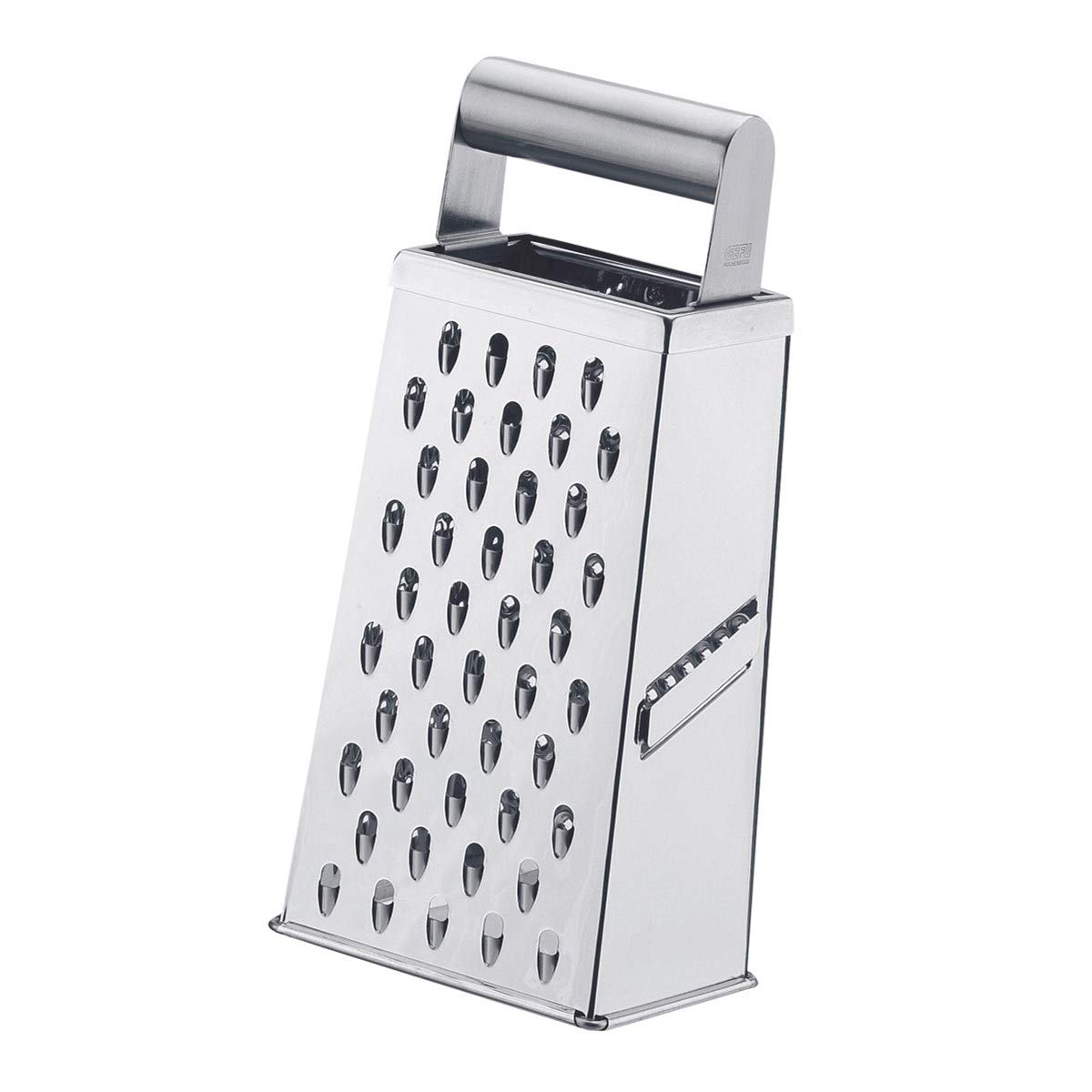 gefu-vierkantreibe-cubo-edelstahl-k-chenreibe-4-reibfl-chen-fein-grob-kartoffel- image 1