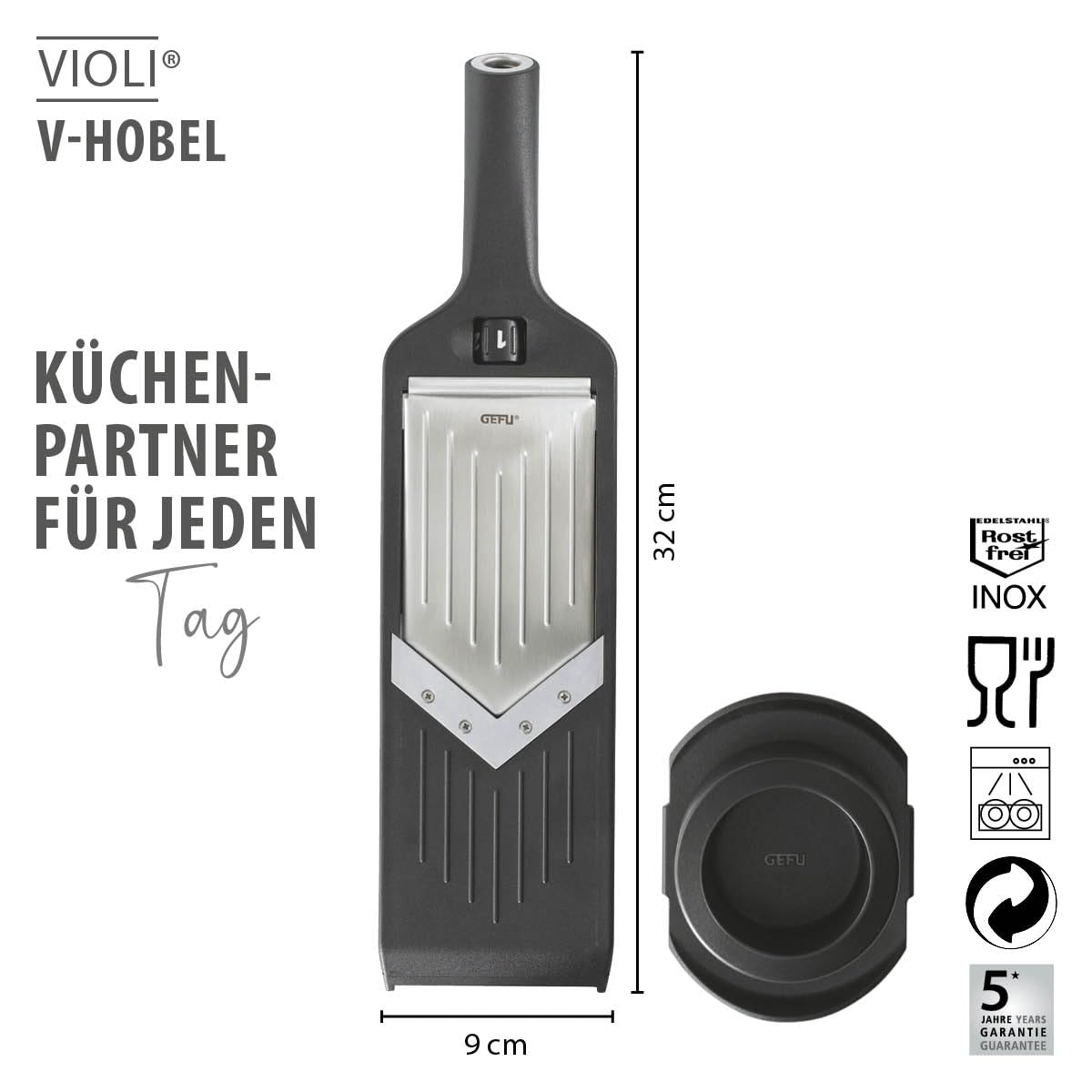 gefu-violi-gem-sehobel-verstellbar-v-hobel-mit-japanischer-wechselklinge-und-res image 2