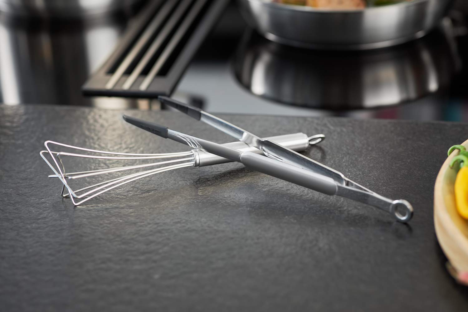 r-sle-spitzzange-silikon-32-cm-gefederte-grill-und-kochzange-edelstahl-18-10-mit image 3
