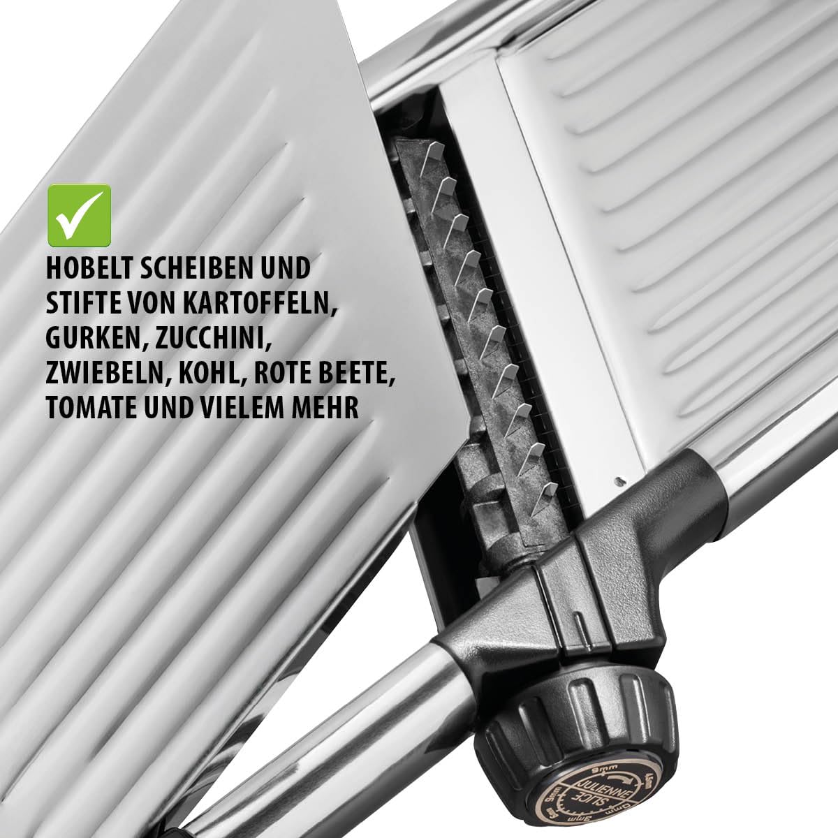 gefu-volari-gourmet-hobel-verstellbarer-gem-sehobel-1-9-mm-mit-julienne-einsatz- image 6