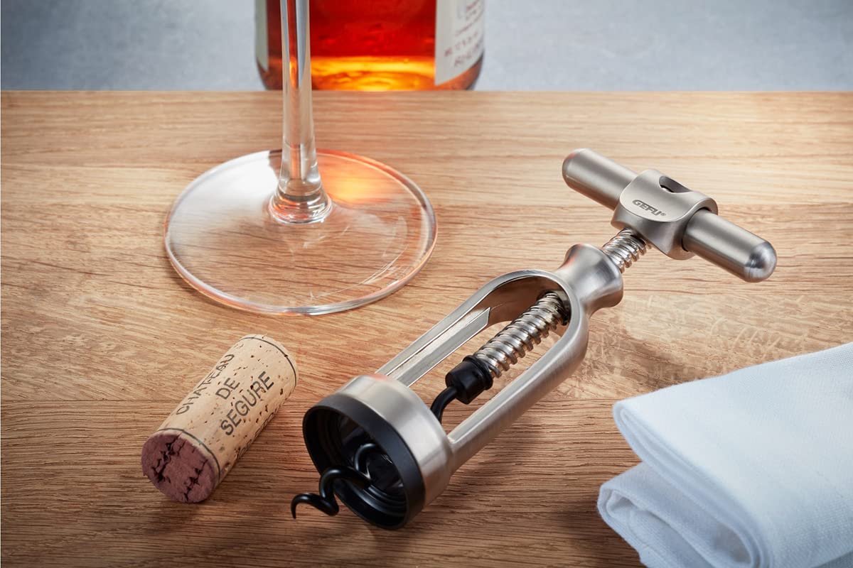 gefu-degusto-glockenkorkenzieher-automatischer-wein-ffner-mit-teflon-spindel-sel image 2