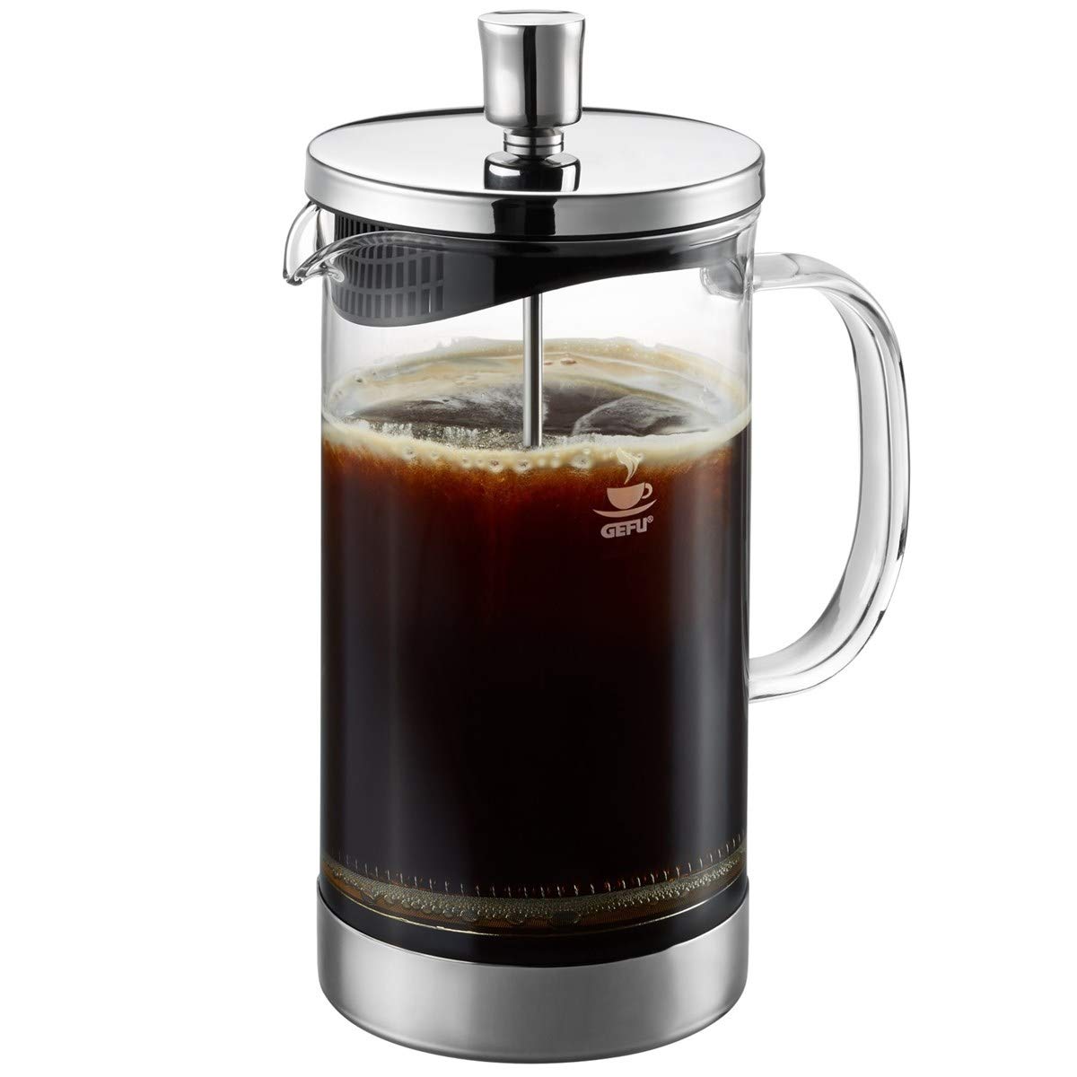 gefu-kaffeebereiter-diego-french-press-1000-ml-borosilikatglas-edelstahl-f-r-8-t image 1