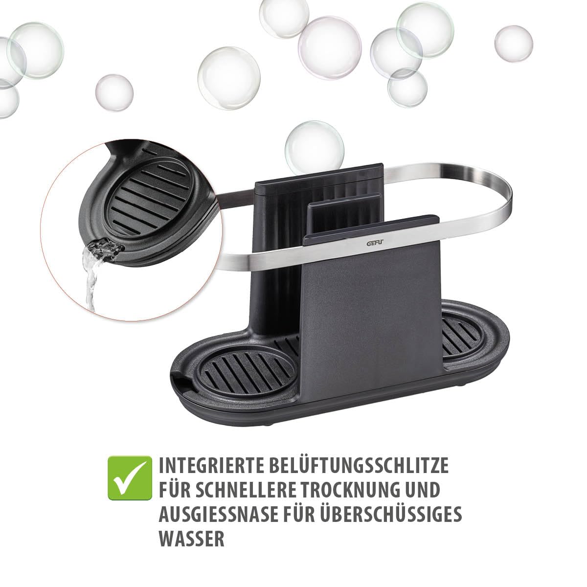 gefu-smartline-k-chen-organizer-aus-edelstahl-sp-lbecken-ordnungssystem-mit-abtr image 5