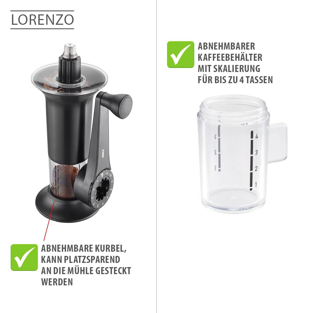 gefu-kaffeem-hle-lorenzo-manuell-11-mahlstufen-keramik-kegelmahlwerk-f-r-espress image 6