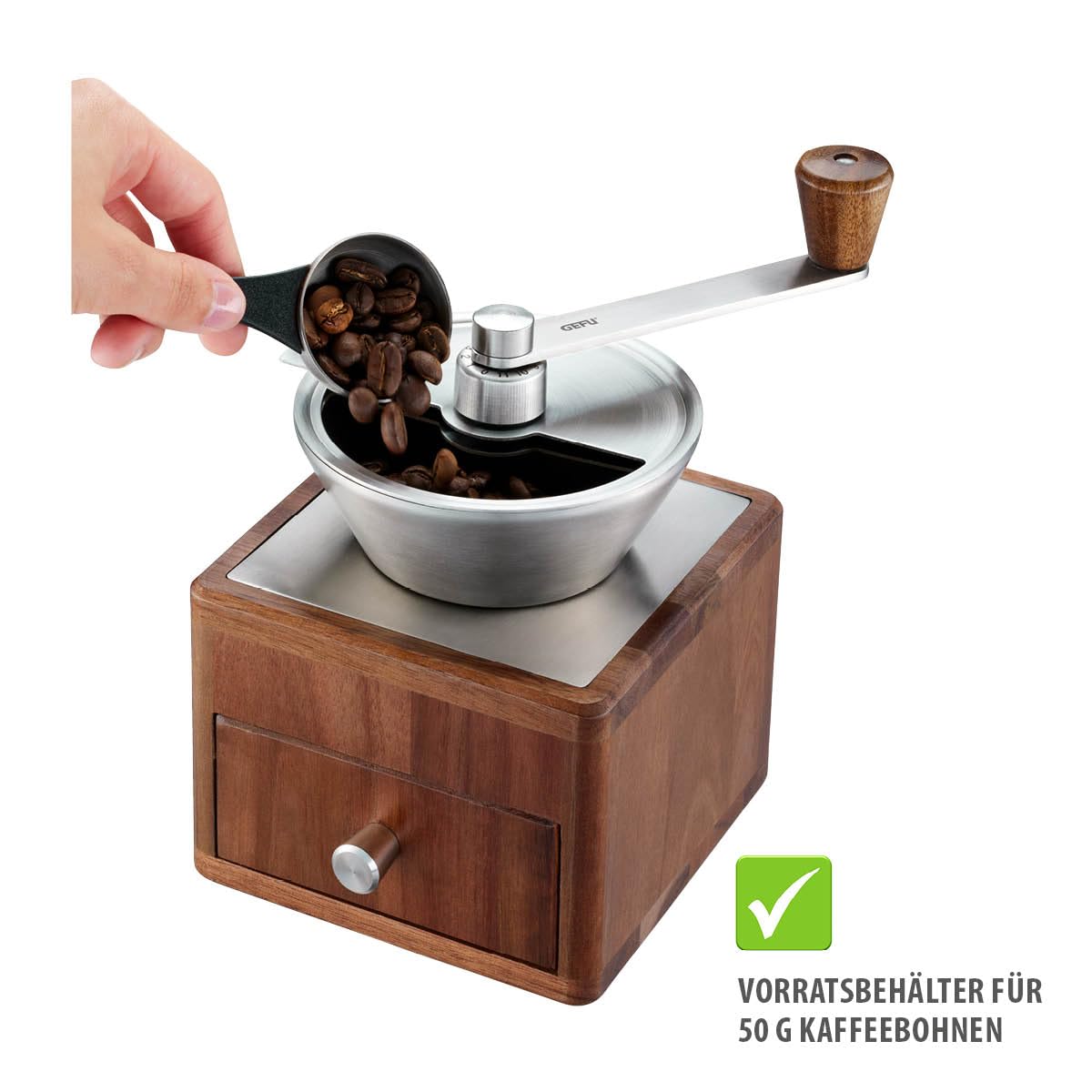 gefu-giro-kaffeem-hle-manuelle-m-hle-mit-11-stufigem-keramikmahlwerk-50-g-beh-lt image 6